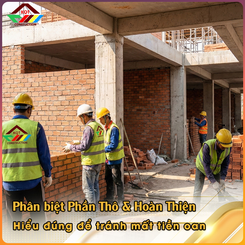 Phân biệt Phần Thô & Hoàn Thiện: Hiểu đúng để tránh mất tiền oan