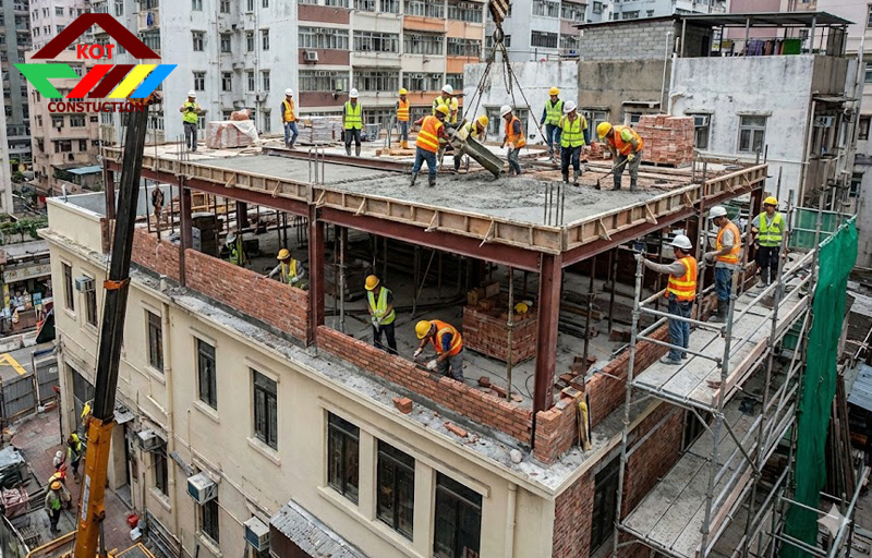 Xây Nâng Tầng Nhà Phố